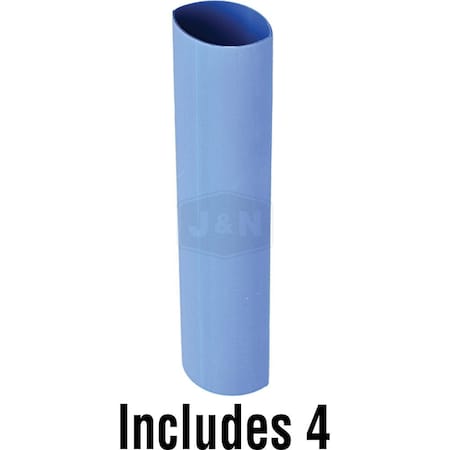 Aftermarket Heat Shrink Tube, 3:1 I.D. Shrink Ratio, Blue, 6 in 606-48026-4-JN